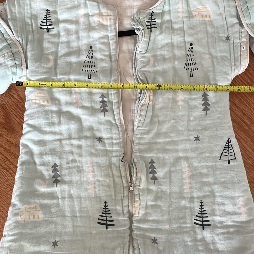 Kids One Piece in Light Blue with Forest Print - Picture 8 of 8